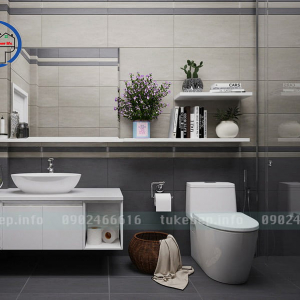 Mẫu tủ lavabo nhựa picomat 164 trắng sang trọng