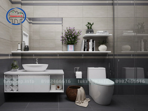 Mẫu tủ lavabo nhựa picomat 164 trắng sang trọng